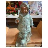 2003 Grandeur Noel Collectors Edition - 20” Boy & Girl Figurine Set in original bo