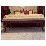 Bartlett Home Furnishings padded seat bench….57 x 18-1/2 x 19-1/2 tall