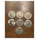 (6) Bicentennial Kennedy Half Dollars