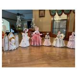 Great looking selection of porcelain Victorian ladies and Virgin Mary pocket planter……sizes range from 6 to 8-1/4” tall