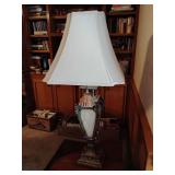 Elegant resin based table lamp...35" tall