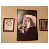 Grouping of (3) elegant lady prints…..2 smaller are 12-1/2 x 15-1/2 and larger is 26-1/4 x 38-1/4