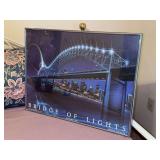 Nice print of “Old Man River Gets Lit” Bridge of Lights…..September 5, 1986…..23-1/4 x 17-3/4