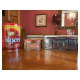 Grouping of 3 advertising tins….7-3/4, 3 and 4-1/2” tall