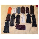Grouping of ladies gloves…..most are leather