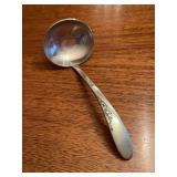 Sterling Easterling Rose Spray Gravy Ladle…..62.6 grams