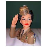 Limited Edition (363/1500) Cameo Girls Deluxe “Martina 1942 - Welcome Attention” Lady Vase…..6-3/4” tall and in original box