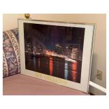 Great looking framed print of New Orleans skyline…..22-1/4 x 17-1/2