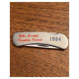 vintage Case XX M1054L Lockback Knife, featuring the 1984 Mondale-Ferraro Democratic presidential campaign…..3-1/8” closed