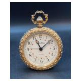 Vintage Seth Thomas Gold Edged Alarm Clock