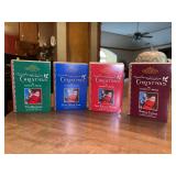 (4) adorable Hallmark Keepsake Ornaments from the ‘Twas the night before Christmas”…..Santa Claus, Not Even A Mouse, Hung with Care and Tiny Reindeer….all in original boxes