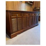 MCM Sears Colonial (528.31314100) RCA Stereo Console and contents…..62 x 17 x 27 tall