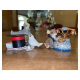 (2) Limited Edition Charming Tails by Fitz & Floyd…..left is 89/162 and right is 89/161…..see descrip for additional info