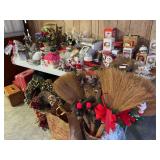 Large grouping of Christmas decor