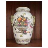 Beautiful decorative vase with fruit