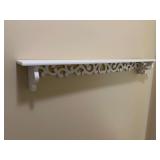 Pretty Wooden White Display Shelf