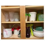 18 pc. Glass and Porcelain Vases