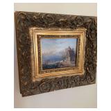 Oil painting in beautiful ornate frame