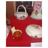 Group of miscellaneous dresser  items and beautiful vase. See photos