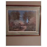 Louise Dunavant  Dogwood Drive Signed and Numbered Picture 36.5x32