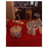 Antique dresser items, see photos.