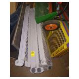 Gray dog yard.26" heighth..ea piece is 32" wide.