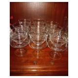 Set of 9 Premier Etched Shrimp Cocktail Cups