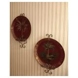 2- 14" Plates with plate racks