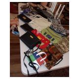 Group of small purses, wallets and makeup bags. See photos.