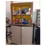Two cabinets including all contents.