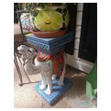 2 piece very pretty Camel Plant Stand 22" tall 21" length