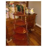 Vintage Corner Shelf 6 tier.needs tlc. 24x44.5x17