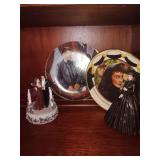 Gone With The Wind Music Box, plate and plate with figurine