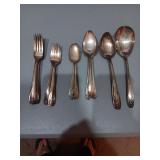 Group of Daffodil silverplate flatware