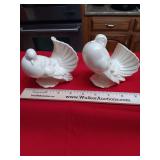 2 Doves. 4.5"x 5..Matches largers doves.