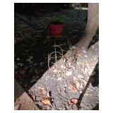 Iron turtle shaped plant holder 44x24
