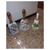 3 Bells..2 Porcelain 1 Ceramic