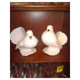 2 Doves 8" & 7" tall