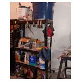 Metal shelf with all contents