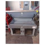 Truck bed aluminum dog kennel with storage.39x26.5x30