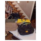 Stone Mountain Brown leather purse, a black  Stufffossil and other purses.