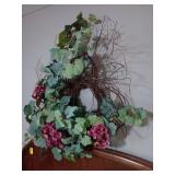 Hydrangea grapevine wreath