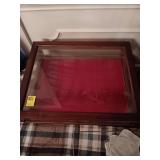 Display case 23X 18.5 X 6.5.