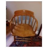 Antique wood desk chair 30.5x20.5
