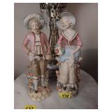 Pair of Porcelain Figurines 11.5"