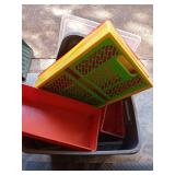 Tote of storage bins