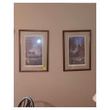 Pair of Louise Dunavant Pictures 18x26 Rainbow Lake and The Pavalion (Signed and  numbered)
