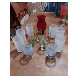 Vintage
Glassware and Ruby Red Vase. See photos