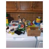 Box of miscellaneous supplies
