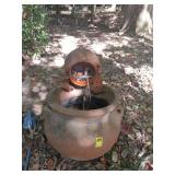 Terra Cotta fountain untested, has boxed parts included. 19x26x23